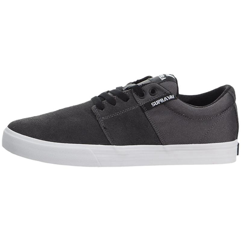 Supra STACKS VULC II Sneaker Low Damen Grau Sale FQKYA7894